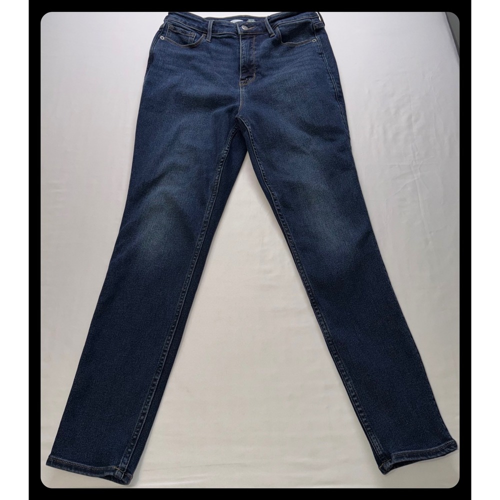 Old Navy Rockstar Super Skinny Women Size 10 Blue Extra High Rise Denim